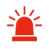 Emergency icon that is red with no background-1-1